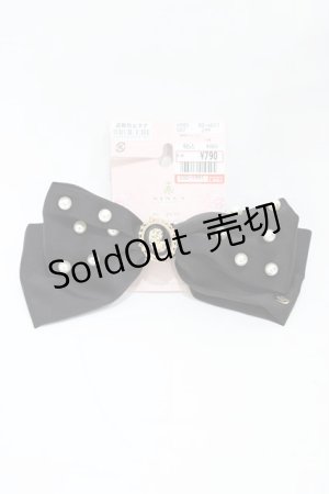 画像: m petit by misako / AM NIPLバレッタ  ブラック H-26-03-09-016-LO-AC-NS-ZH