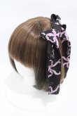 画像1: Angelic Pretty / Sweetie Ribbonリボンクリップ  ブラック/ピンク H-26-03-09-018-AP-AC-NS-ZH (1)