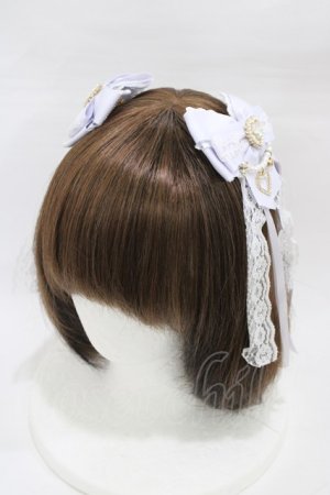 画像: LIZ LISA / パールアクセ2コセットクリップ  ラベンダー H-26-03-09-020-LO-AC-NS-ZH