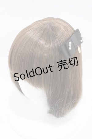 画像: Maison de FLEUR / グログランリボンクリップ  ブラック H-26-03-09-023-LO-AC-NS-ZH