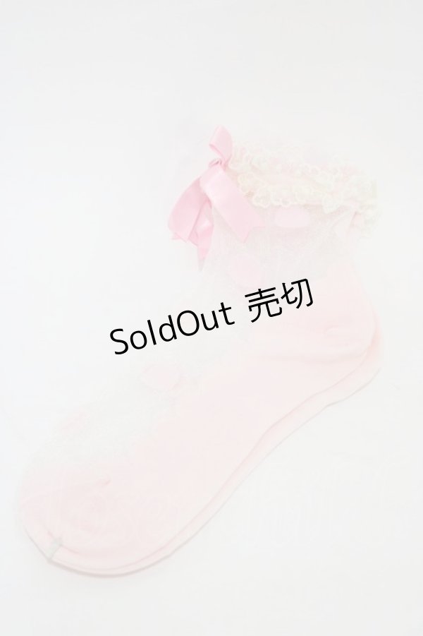 画像1: Angelic Pretty / Fancy Dotクルー丈ソックス  ピンク H-26-03-09-033-AP-ZA-NS-ZH (1)
