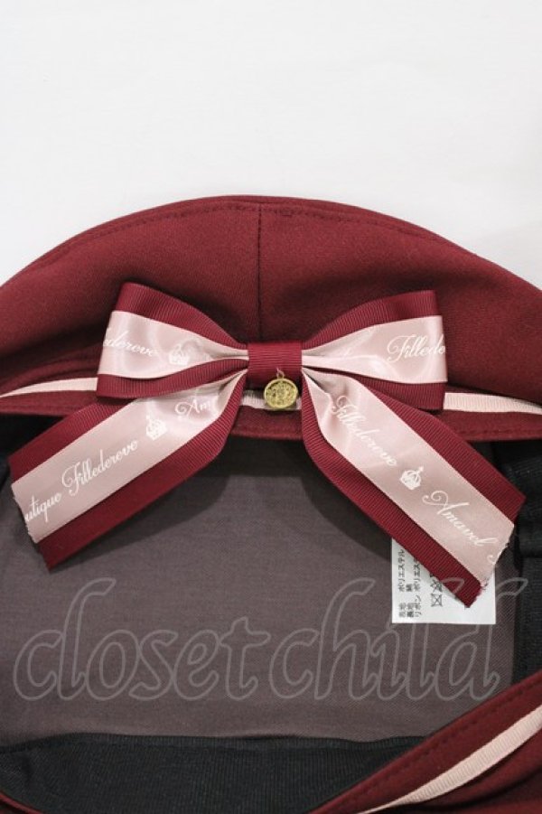 画像3: Amavel / 喫茶アマベルのマリンベレー帽  ボルドー H-26-03-09-003-CA-AC-NS-ZH (3)