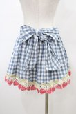 画像2: LIZ LISA / ギンガムイチゴスカパン Free ブルー H-26-03-09-038-LO-SK-NS-ZH (2)