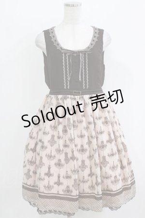 画像: axes femme / シャンデリアワンピース M ブラウン H-26-03-10-1027-AX-OP-NS-ZH