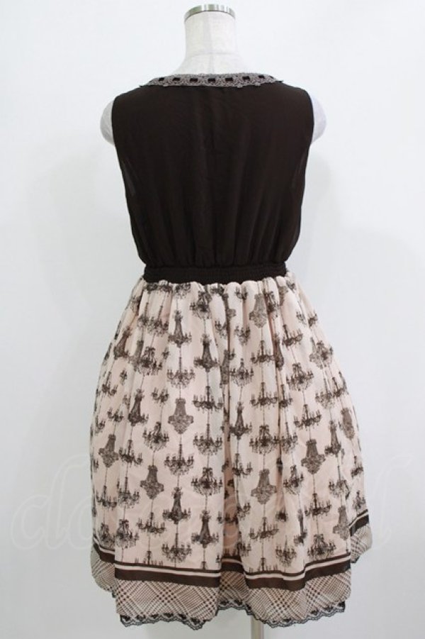 画像3: axes femme / シャンデリアワンピース M ブラウン H-26-03-10-1027-AX-OP-NS-ZH (3)