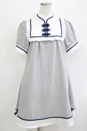 画像: Amavel / チャイナワンピース Free グレー H-26-03-10-1035-CA-OP-NS-ZH