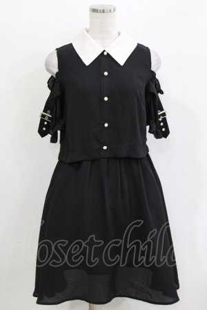 画像: Ank Rouge / 肩あきワンピース M ブラック H-26-03-10-1038-CA-OP-NS-ZH