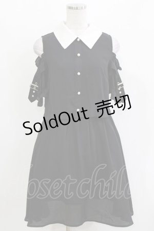 画像: Ank Rouge / 肩あきワンピース M ブラック H-26-03-10-1038-CA-OP-NS-ZH