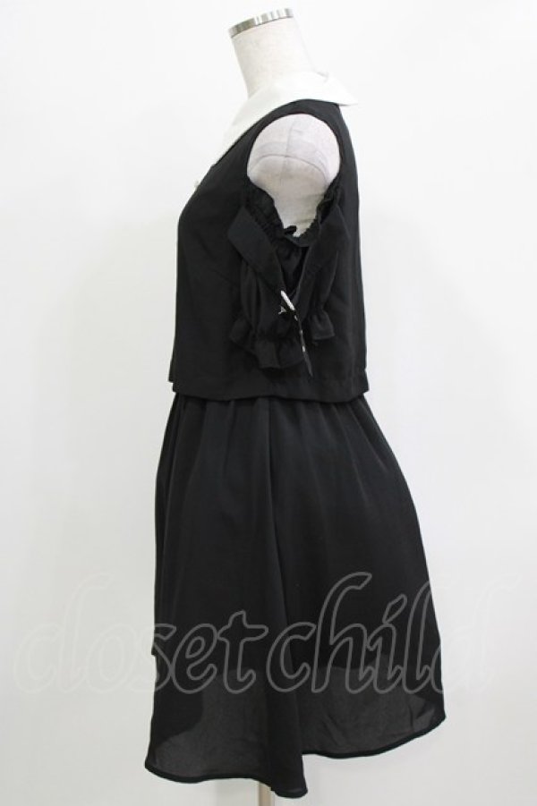 画像2: Ank Rouge / 肩あきワンピース M ブラック H-26-03-10-1038-CA-OP-NS-ZH (2)