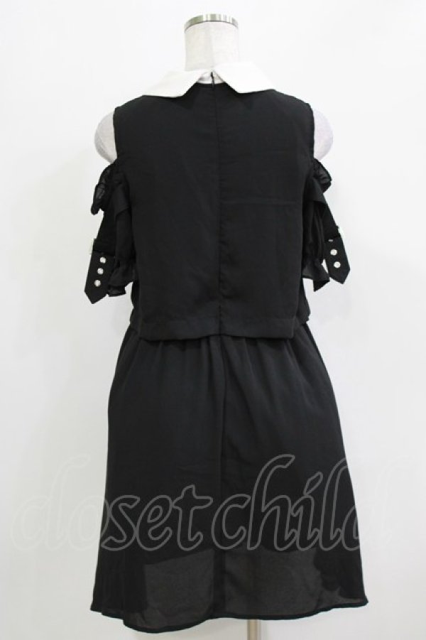 画像3: Ank Rouge / 肩あきワンピース M ブラック H-26-03-10-1038-CA-OP-NS-ZH (3)