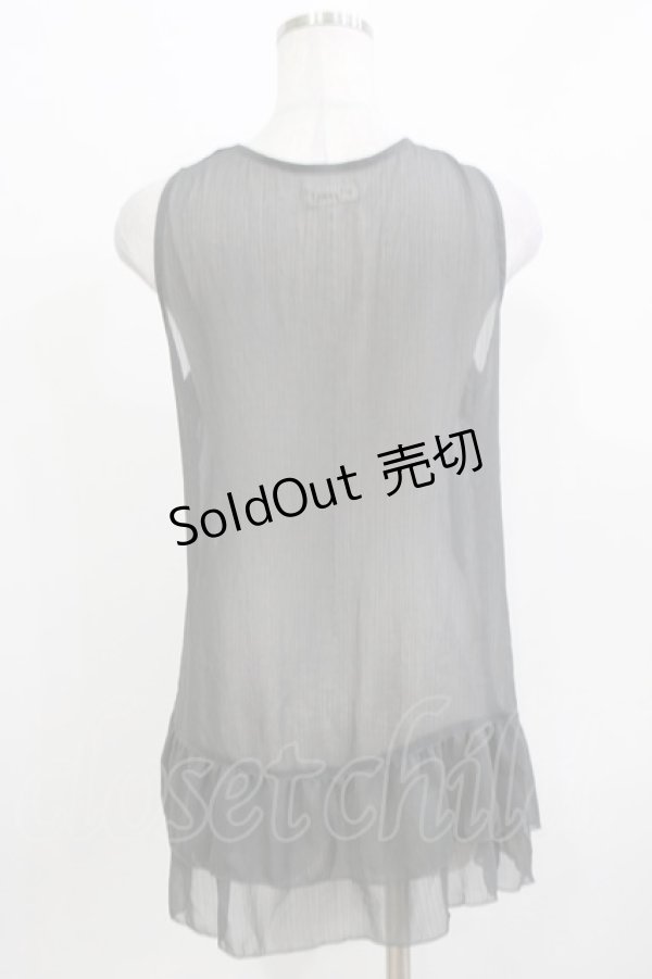 画像3: axes femme / レース使いベスト M グレー H-26-03-10-1039-AX-TO-NS-ZH (3)