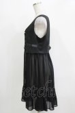 画像2: axes femme POETIQUE / シフォンドッキングベスト M ブラック H-26-03-10-1040-AX-TO-NS-ZH (2)