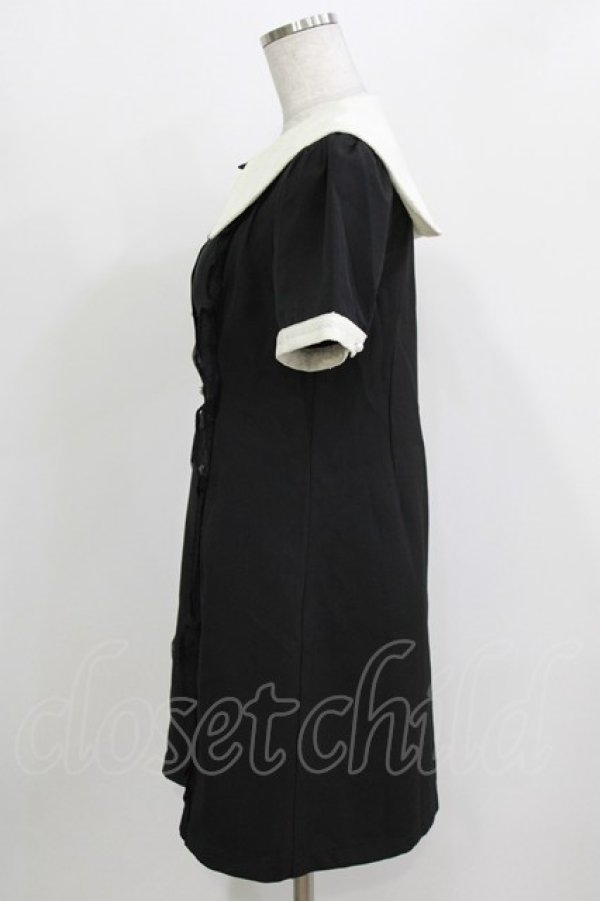 画像2: Bubbles / レースセーラーワンピース Free ブラック H-26-03-10-1041-CA-OP-NS-ZH (2)