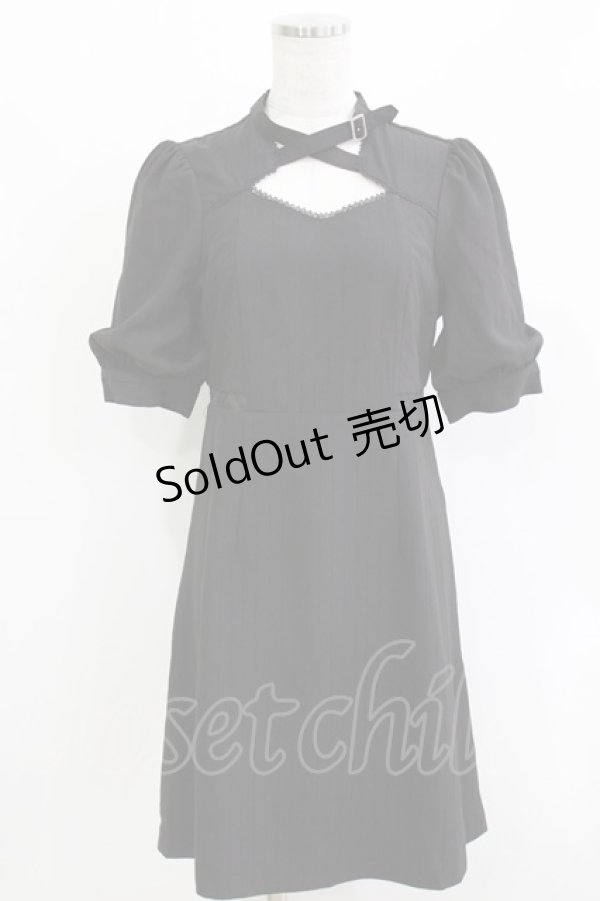 画像1: EATME / クロスベルトネックワンピース M ブラック H-26-03-10-1043-LO-OP-NS-ZH (1)