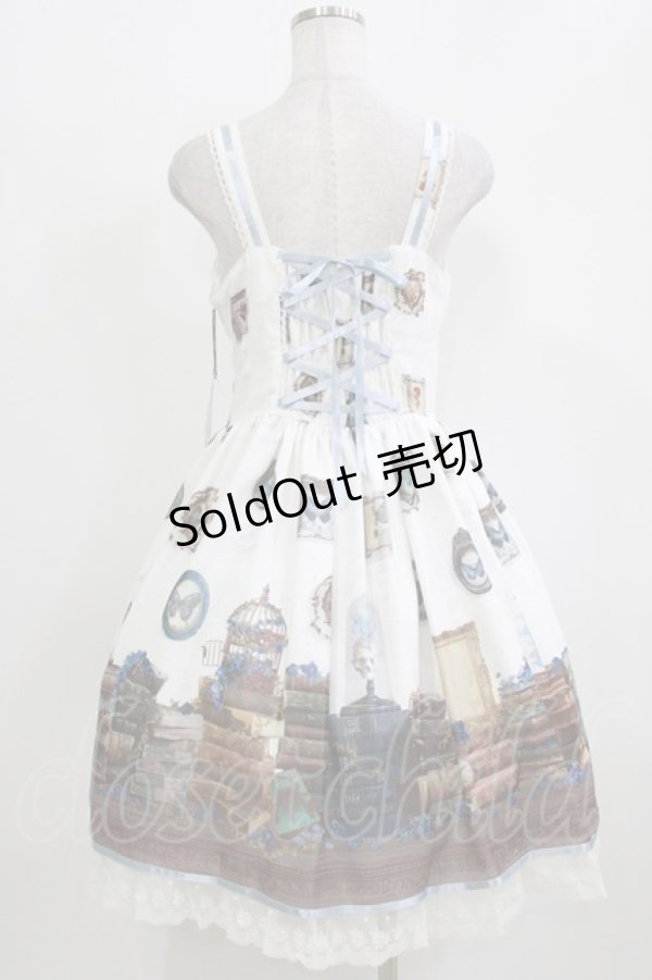 画像3: ALICE and the PIRATES / プシュケー〜博士と永遠の陽だまり〜柄ジャンパースカートI Free 白 H-26-03-10-1004-PA-OP-NS-ZH (3)