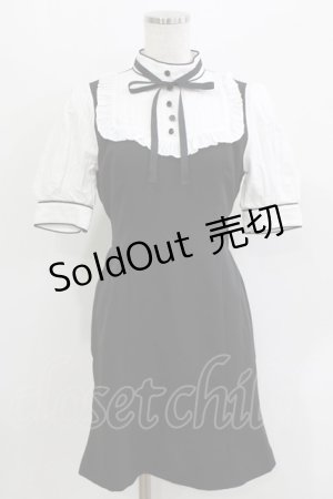 画像: EATME / メイドライクチューリップワンピース S ブラック H-26-03-10-1046-LO-OP-NS-ZH