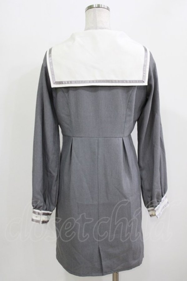 画像3: Ank Rouge / セーラーワンピース M グレー H-26-03-10-1047-CA-OP-NS-ZH (3)