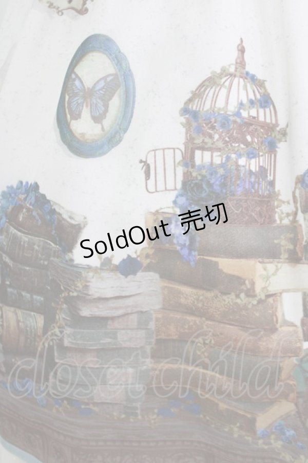 画像4: ALICE and the PIRATES / プシュケー〜博士と永遠の陽だまり〜柄ジャンパースカートI Free 白 H-26-03-10-1004-PA-OP-NS-ZH (4)