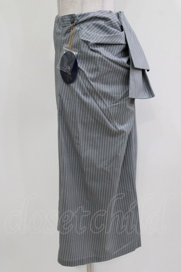画像2: an another angelus / バッスルドレープタイトスカート Free L/GRAY×GY H-26-03-10-1048-CA-SK-NS-ZH (2)