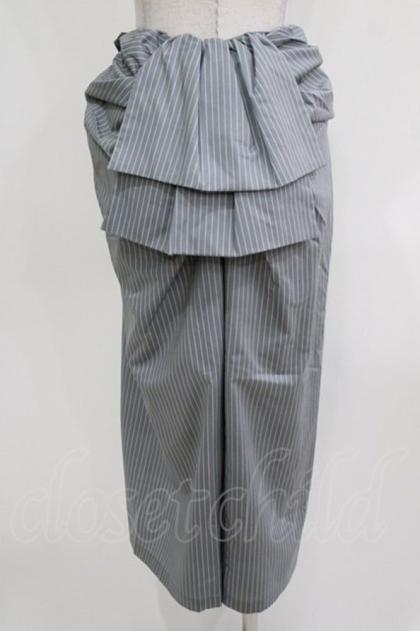 画像3: an another angelus / バッスルドレープタイトスカート Free L/GRAY×GY H-26-03-10-1048-CA-SK-NS-ZH (3)