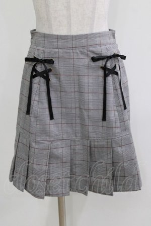 画像: Ank Rouge / スピンドルチェックスカート M グレー H-26-03-10-1049-CA-SK-NS-ZH