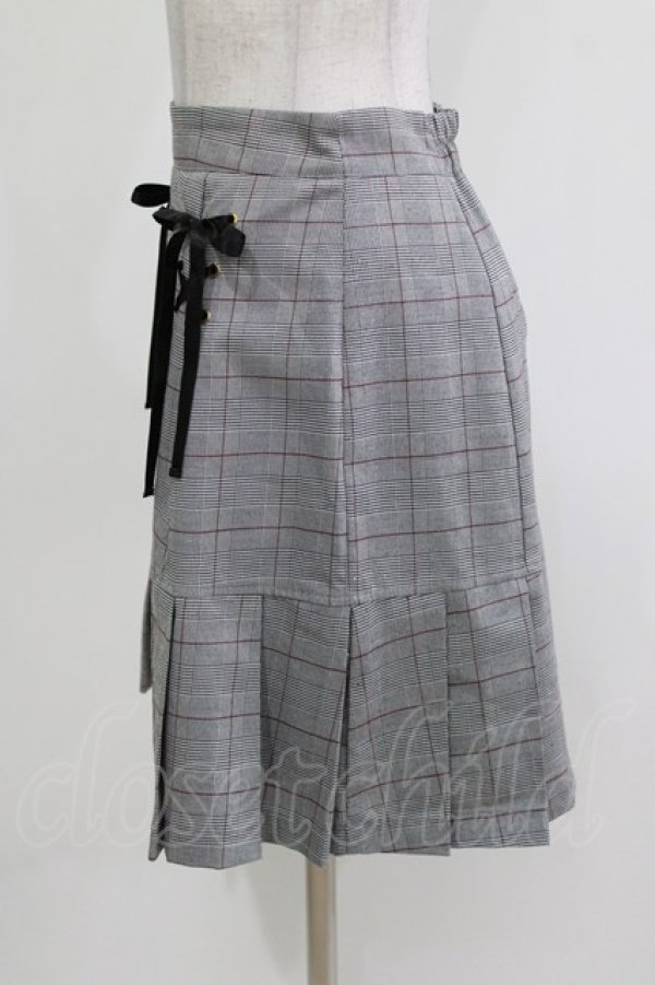 画像2: Ank Rouge / スピンドルチェックスカート M グレー H-26-03-10-1049-CA-SK-NS-ZH (2)