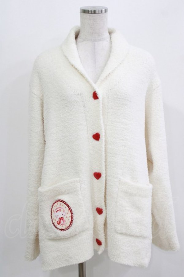 画像1: m petit by misako / サンリオキャラクターズコラボ/ハローキティ/ルームウエアカーディガン M オフ H-26-03-10-1051-LO-TO-NS-ZH (1)