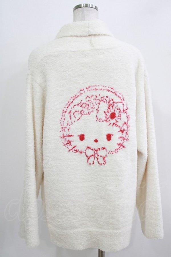 画像3: m petit by misako / サンリオキャラクターズコラボ/ハローキティ/ルームウエアカーディガン M オフ H-26-03-10-1051-LO-TO-NS-ZH (3)