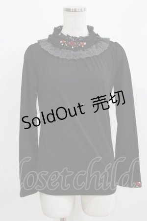 画像: axes femme / プチローズカットソー M ブラック H-26-03-10-1057-AX-TO-NS-ZH