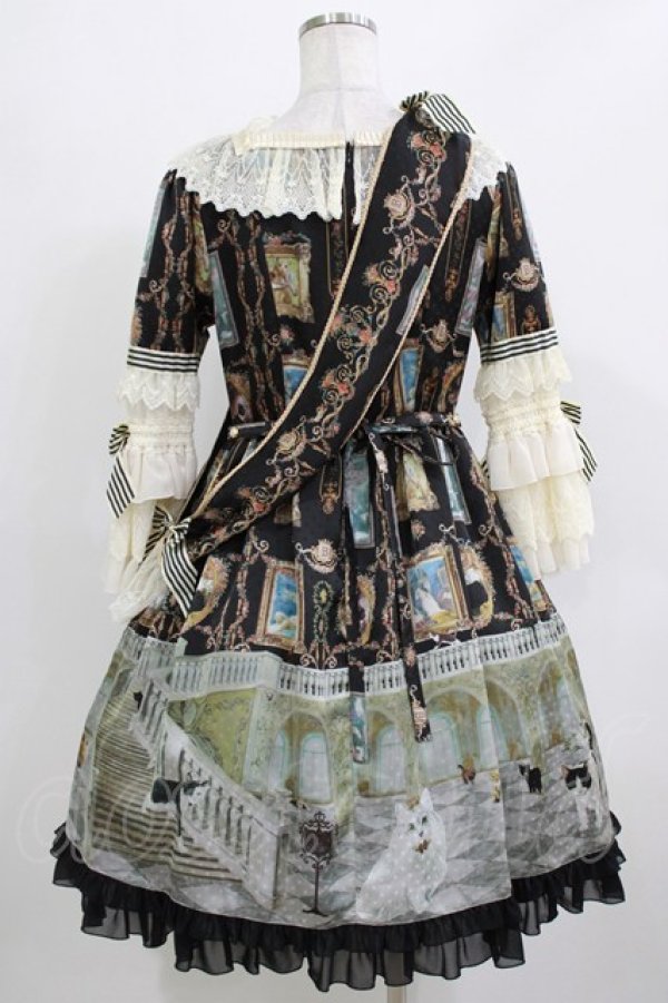 画像3: BABY,THE STARS SHINE BRIGHT / Mon Chouchou Hermitage柄ワンピース Free ブラック H-26-03-10-1005-BA-OP-NS-ZH (3)