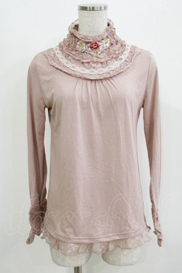 画像1: axes femme / プチローズカットソー M ピンク H-26-03-10-1058-AX-TO-NS-ZH (1)