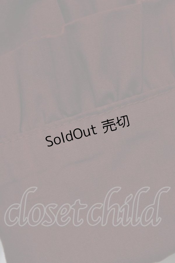 画像5: Innocent World / サテンフリルリボンブラウス M ボルドー H-26-03-10-1059-IW-BL-NS-ZH (5)