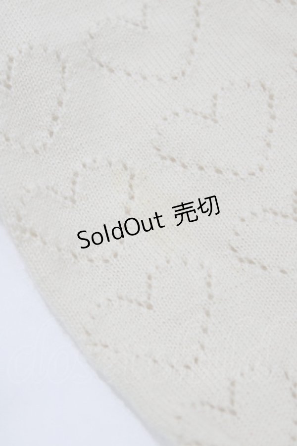 画像5: BABY,THE STARS SHINE BRIGHT / ハート透かし胸あきカーディガン Free 生成り H-26-03-10-1064-BA-TO-NS-ZH (5)