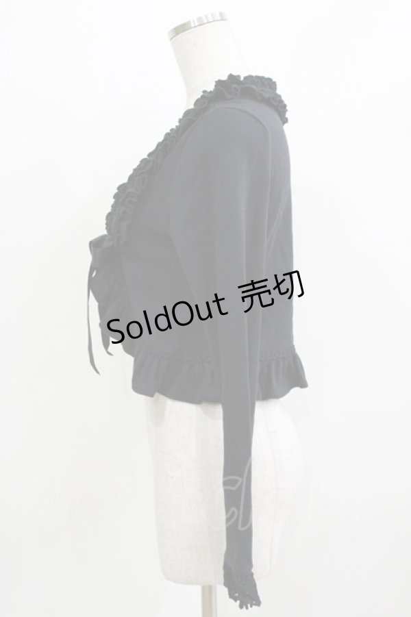 画像2: BABY,THE STARS SHINE BRIGHT / レースフリルリボンボレロ Free ブラック H-26-03-10-1065-BA-TO-NS-ZH (2)