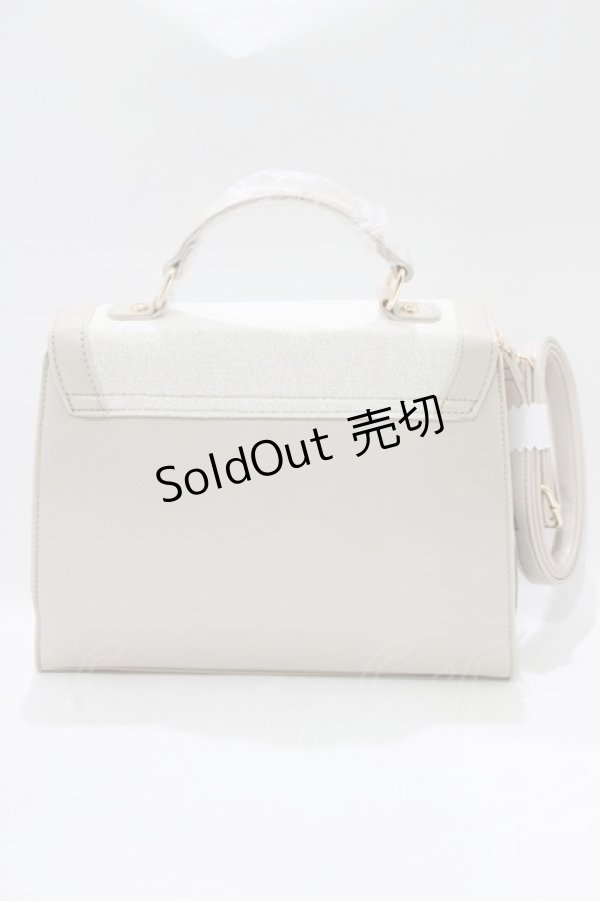 画像2: an another angelus / ローズ刺繍変形フラップバッグ  IVORY H-26-03-10-1066-CA-BG-NS-ZH (2)