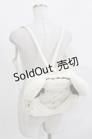 画像: BABY,THE STARS SHINE BRIGHT / くまくみゃちゃんのハート窓リュック  アイボリー H-26-03-10-1067-BA-BG-NS-ZH