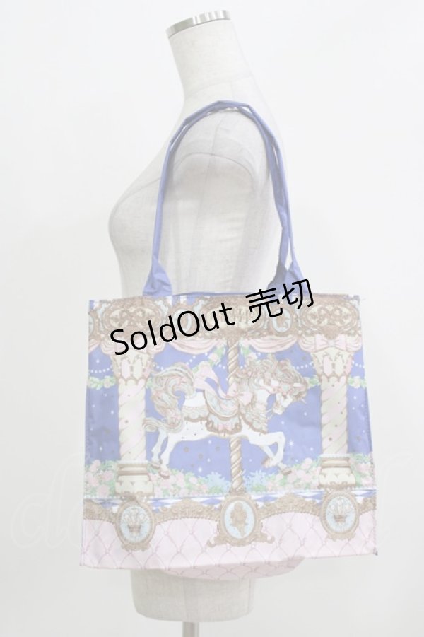 画像1: Angelic Pretty / 2014年ムック本付録 Day Dream Carnivalビッグトートバッグ  ブルー H-26-03-10-1068-AP-BG-NS-ZH (1)