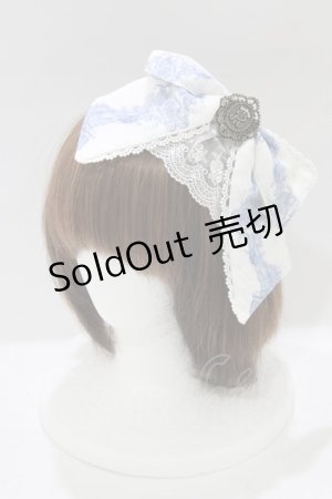 画像: ALICE and the PIRATES / プシュケー〜博士と永遠の陽だまり〜柄カチューシャ  白 H-26-03-10-1079-PA-AC-NS-ZH