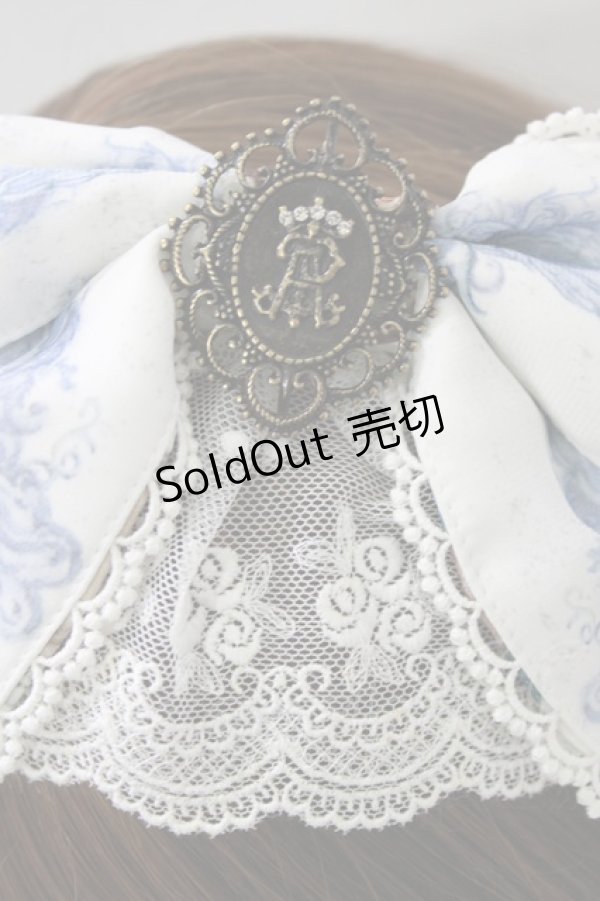 画像2: ALICE and the PIRATES / プシュケー〜博士と永遠の陽だまり〜柄カチューシャ  白 H-26-03-10-1079-PA-AC-NS-ZH (2)