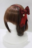 画像1: Angelic Pretty / Elegant Crownカチューシャ  ワイン H-26-03-10-1080-AP-AC-NS-ZH (1)