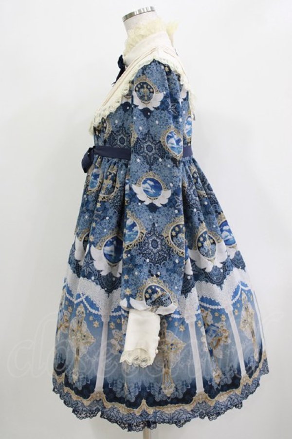 画像2: Angelic Pretty / Celestialワンピース Free ネイビー H-26-03-10-1007-AP-OP-NS-ZH (2)