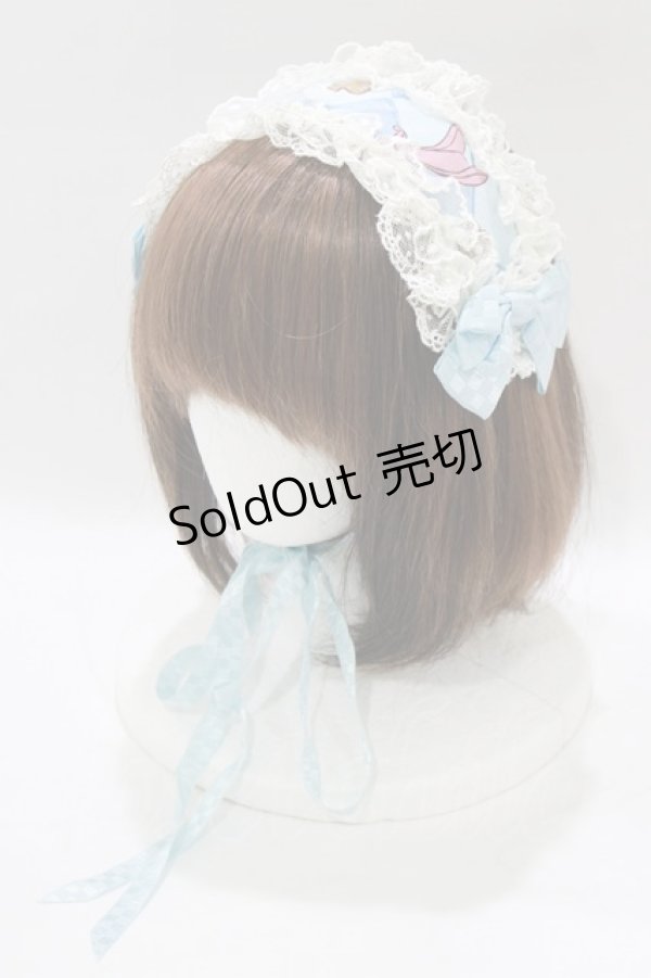 画像1: BABY,THE STARS SHINE BRIGHT / Alice In Wonderlandヘッドドレス  サックス H-26-03-10-1085-BA-AC-NS-ZH (1)