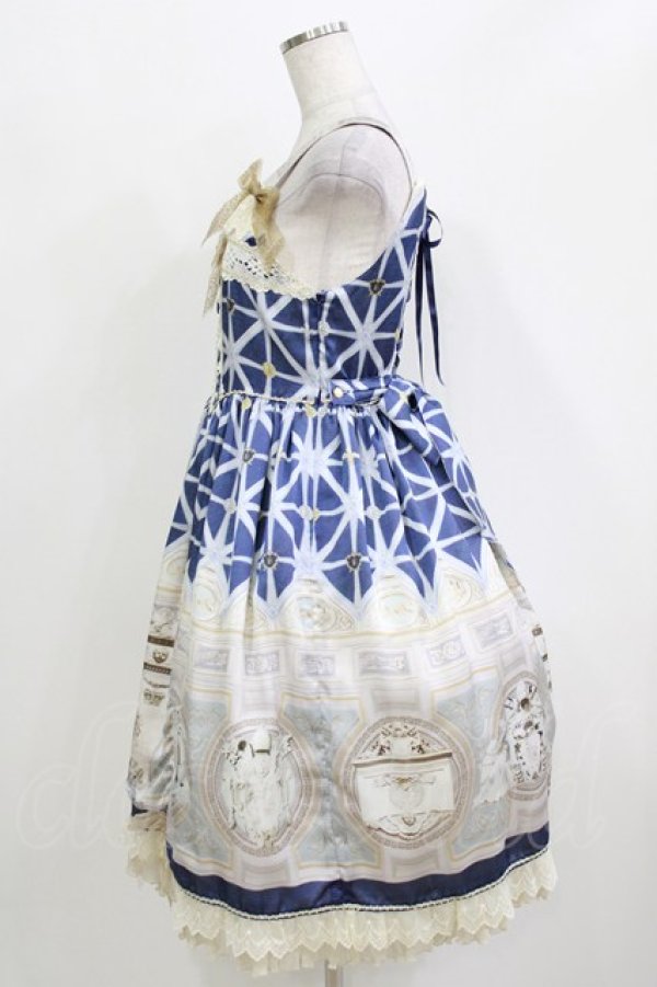 画像2: BABY,THE STARS SHINE BRIGHT / 天国の鍵〜祝福と出会う聖なる礼拝堂〜柄システィーナジャンパースカート Free ネイビー H-26-03-10-1008-BA-OP-NS-ZH (2)