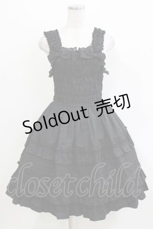 画像: BABY,THE STARS SHINE BRIGHT / シャーリングジャンパースカート Free ブラック H-26-03-10-1010-BA-OP-NS-ZH