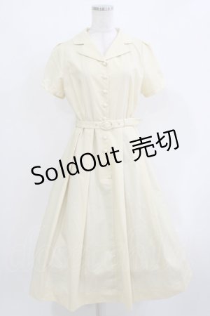 画像: an another angelus / フロント釦レトロ開衿ワンピース Free L/YELLOW H-26-03-10-1016-CA-OP-NS-ZH
