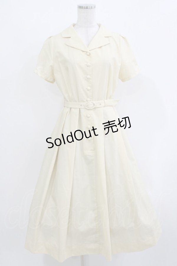 画像1: an another angelus / フロント釦レトロ開衿ワンピース Free L/YELLOW H-26-03-10-1016-CA-OP-NS-ZH (1)