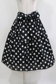 画像1: heavenly garden / ドットスカート Free ブラック H-26-03-10-1024-GO-SK-NS-ZH (1)