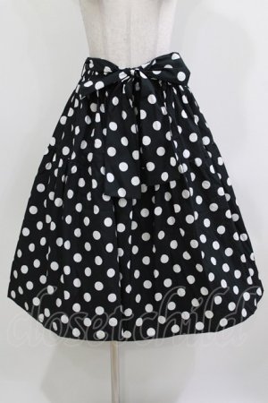 画像: heavenly garden / ドットスカート Free ブラック H-26-03-10-1024-GO-SK-NS-ZH