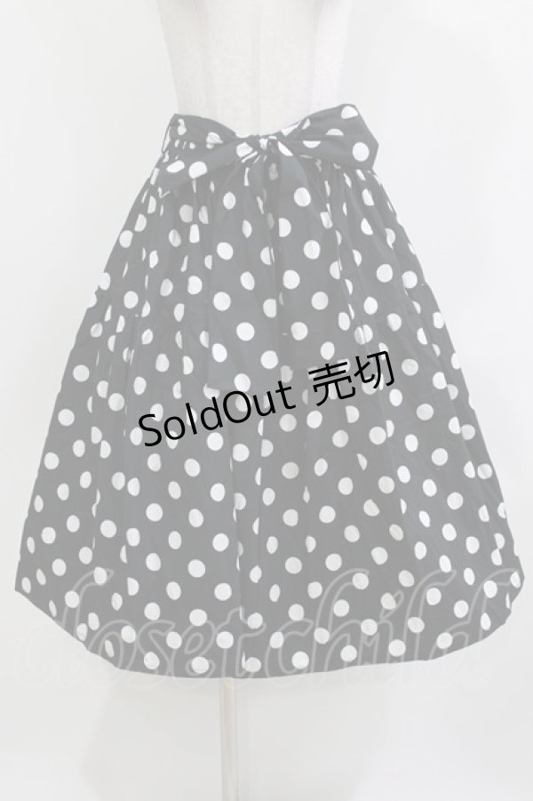 画像1: heavenly garden / ドットスカート Free ブラック H-26-03-10-1024-GO-SK-NS-ZH (1)