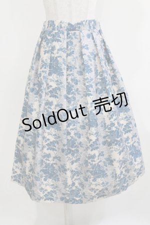 画像: an another angelus / ジャガードライク花柄タックスカート Free  H-26-03-10-1025-CA-SK-NS-ZH